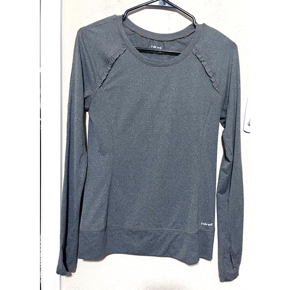 Hind Long Sleeve Tech Fit Dri Fit Running Shirt Womens S Compression Gray - Picture 1 of 8